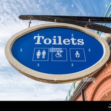 British restroom identified as a loo