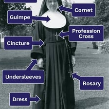 A nun wearing a religious habit