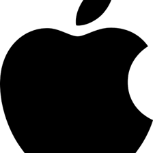 The Apple company logo displayed beside an iPhone.
