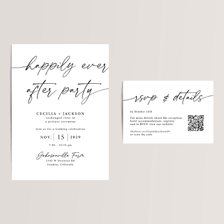 A formal party invitation displaying an RSVP request