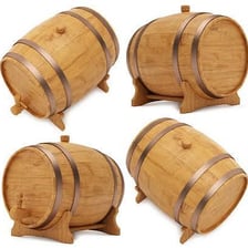 A large wooden cask used for storing liquid