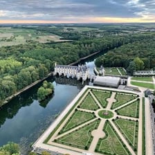 A view of the Loire River flowing through the French landscape.