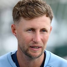 A portrait of Joe Root, England cricketer and former captain.