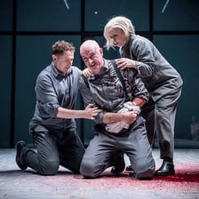 A theatrical production of Shakespeare’s play Titus Andronicus.