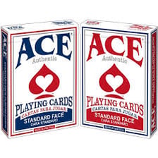 A standard playing card bearing an ace symbol.