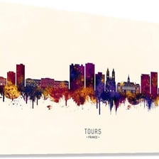 A view of Tours in France