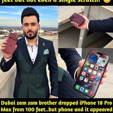 A smartphone displaying a widely shared social media video.