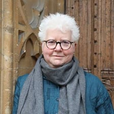A portrait of crime writer Val McDermid.