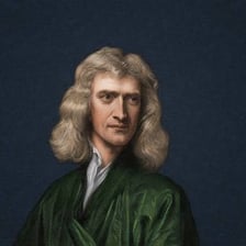 A historical portrait of Sir Isaac Newton
