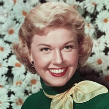 A portrait of actress and singer Doris Day during her early film career
