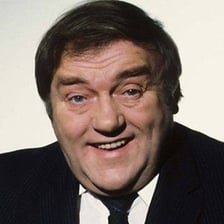 Portraits of British entertainers Les Dawson and Les Dennis