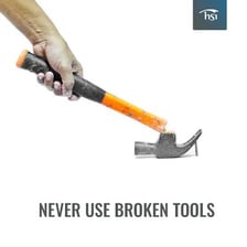 A broken tool illustrating something useless.