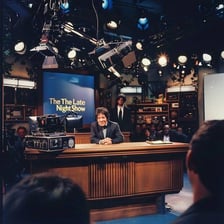 A television production set representing one instalment of a series.