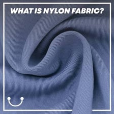 A close-up view of woven nylon fabric.