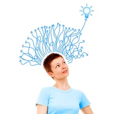 A person appearing to make a decision based on instinct.