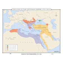 A historical map showing the Ottoman Empire