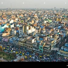 A view of New Delhi, the capital of India.