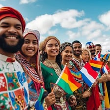 A diverse group of people representing different ethnic backgrounds