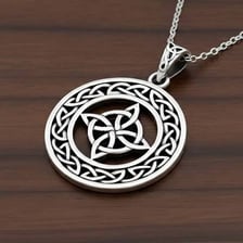 A small amulet pendant used as a protective charm.