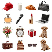 A varied assortment of unrelated objects