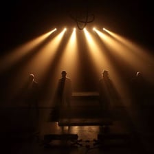 Dramatic lighting making a scene appear more intense