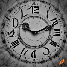 An old clock representing the passage of a long time.