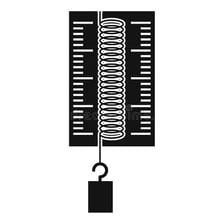 A physics laboratory setup illustrating measurement of work