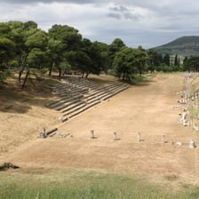 Large ancient sports arenas illustrating stadia