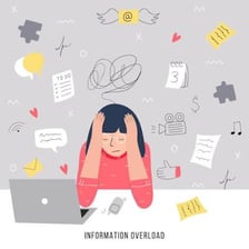 An illustration representing exaggerated language