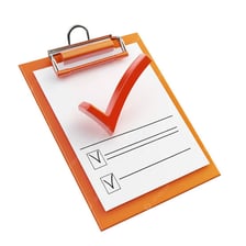 A checklist with its final item marked complete