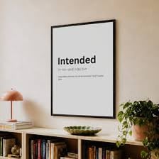 A sign or message conveying an intended meaning