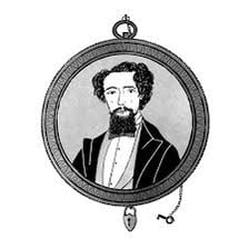 Portrait of Charles Dickens, author of David Copperfield