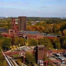 The skyline of Essen, an industrial city in Germany.