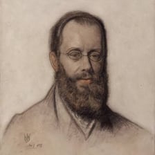 Portrait of the English poet and artist Edward Lear
