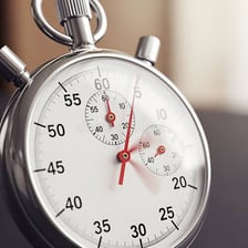 A stopwatch used to measure elapsed time.