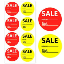 A retail price label showing a discount.