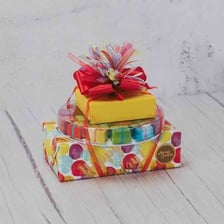 Several wrapped presents arranged as gifts.
