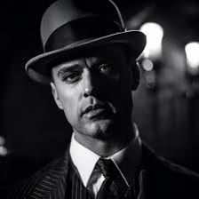 A dramatic portrait representing a powerful crime boss