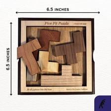 A wooden puzzle piece fitting correctly into its matching space