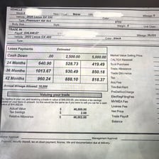 An overpriced purchase illustrating a bad deal