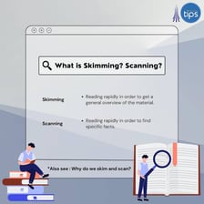 A person rapidly reading through a document