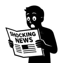 A person discovering new information