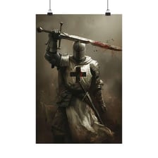 An armored historical warrior holding a sword