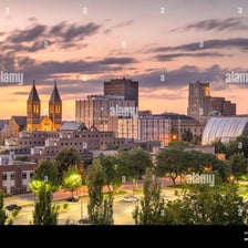 A view of the Akron, Ohio, skyline