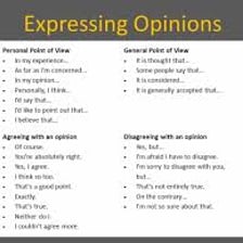 A person expressing a view during a discussion