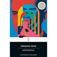 Portrait of Swiss author Hermann Hesse.