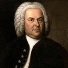 Portrait of Johann Sebastian Bach, the German Baroque composer