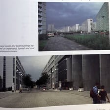 Two buildings shown side by side for a visual comparison