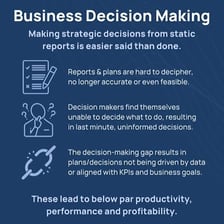 A businessperson considering a strategic decision