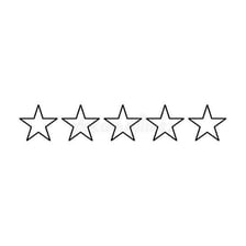 A rating scale using stars to assess something